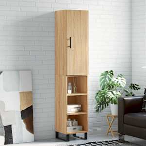 Skříň highboard dub sonoma 34,5 x 34 x 180 cm kompozitní dřevo - obrázek 1