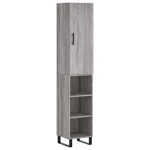 Skříň highboard šedá sonoma 34,5 x 34 x 180 cm kompozitní dřevo - obrázek 2