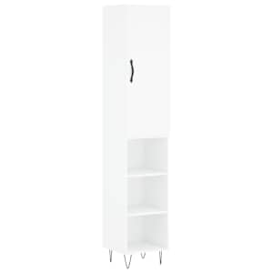Skříň highboard bílá 34,5 x 34 x 180 cm kompozitní dřevo - obrázek 2