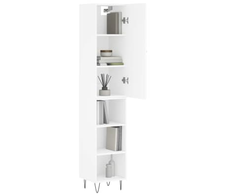 vidaXL Highboard Weiß 34,5x34x180 cm Holzwerkstoff