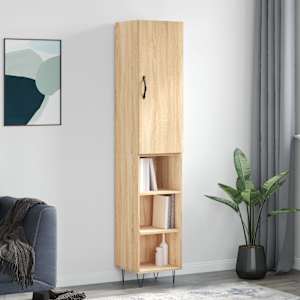 Skříň highboard dub sonoma 34,5 x 34 x 180 cm kompozitní dřevo - obrázek 1