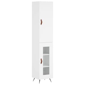 Skříň highboard bílá 34,5 x 34 x 180 cm kompozitní dřevo - obrázek 2
