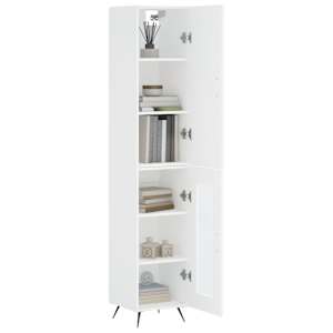 Skříň highboard bílá 34,5 x 34 x 180 cm kompozitní dřevo - obrázek 3