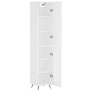 Skříň highboard bílá 34,5 x 34 x 180 cm kompozitní dřevo - obrázek 4