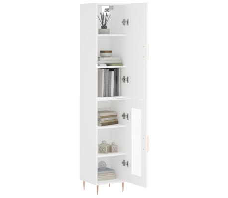 vidaXL Hoge kast 34,5x34x180 cm bewerkt hout wit