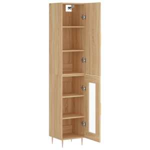 Skříň highboard dub sonoma 34,5 x 34 x 180 cm kompozitní dřevo - obrázek 4