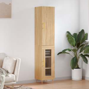 Skříň highboard dub sonoma 34,5 x 34 x 180 cm kompozitní dřevo - obrázek 1