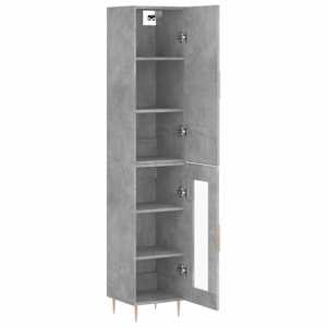 Skříň highboard betonově šedá 34,5x34x180 cm kompozitní dřevo - obrázek 4