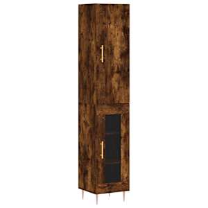 Skříň highboard kouřový dub 34,5 x 34 x 180 cm kompozitní dřevo - obrázek 2