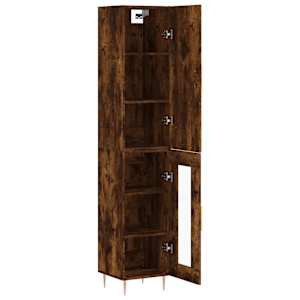 Skříň highboard kouřový dub 34,5 x 34 x 180 cm kompozitní dřevo - obrázek 4