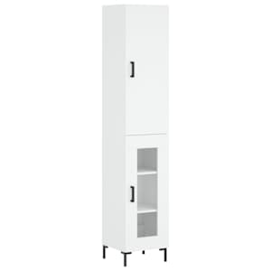 Skříň highboard bílá 34,5 x 34 x 180 cm kompozitní dřevo - obrázek 2