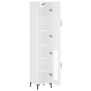 Skříň highboard bílá 34,5 x 34 x 180 cm kompozitní dřevo - obrázek 4