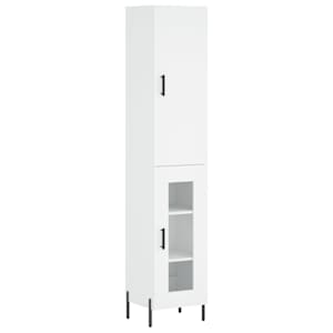 Skříň highboard bílá 34,5 x 34 x 180 cm kompozitní dřevo - obrázek 2