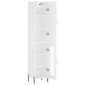 Skříň highboard bílá 34,5 x 34 x 180 cm kompozitní dřevo - obrázek 4