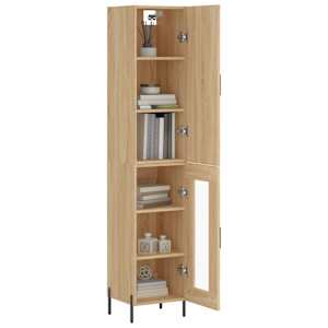 Skříň highboard dub sonoma 34,5 x 34 x 180 cm kompozitní dřevo - obrázek 3