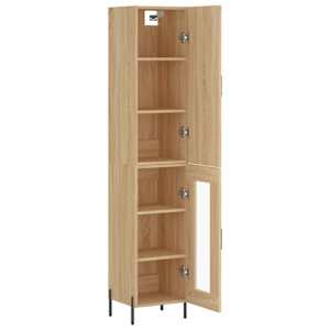 Skříň highboard dub sonoma 34,5 x 34 x 180 cm kompozitní dřevo - obrázek 4