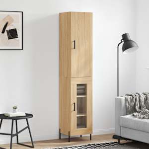 Skříň highboard dub sonoma 34,5 x 34 x 180 cm kompozitní dřevo - obrázek 1