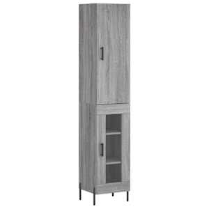 Skříň highboard šedá sonoma 34,5 x 34 x 180 cm kompozitní dřevo - obrázek 2