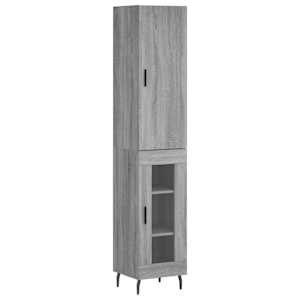 Skříň highboard šedá sonoma 34,5 x 34 x 180 cm kompozitní dřevo - obrázek 2