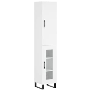 Skříň highboard bílá 34,5 x 34 x 180 cm kompozitní dřevo - obrázek 2