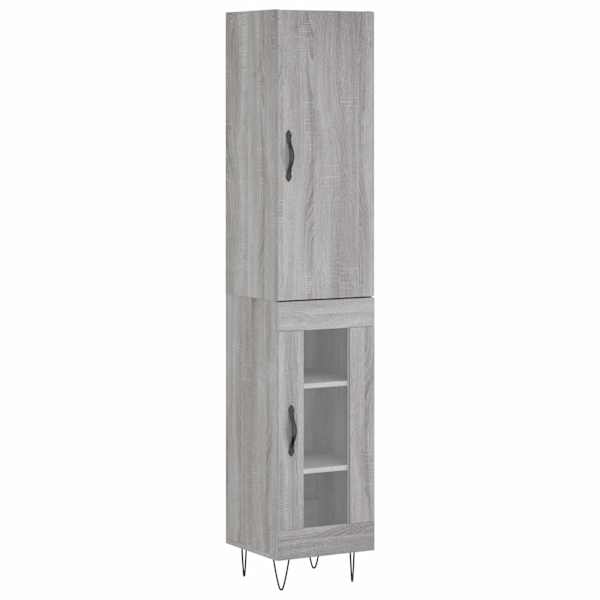 vidaXL k&otilde;rge kapp, hall Sonoma tamm, 34,5x34x180 cm, tehispuit