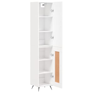 Skříň highboard bílá 34,5 x 34 x 180 cm kompozitní dřevo - obrázek 4
