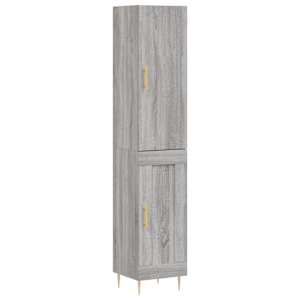 Skříň highboard šedá sonoma 34,5 x 34 x 180 cm kompozitní dřevo - obrázek 2
