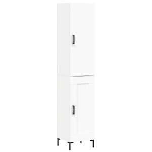 Skříň highboard bílá 34,5 x 34 x 180 cm kompozitní dřevo - obrázek 2