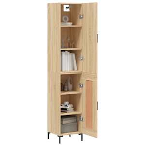 Skříň highboard dub sonoma 34,5 x 34 x 180 cm kompozitní dřevo - obrázek 3