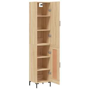 Skříň highboard dub sonoma 34,5 x 34 x 180 cm kompozitní dřevo - obrázek 4