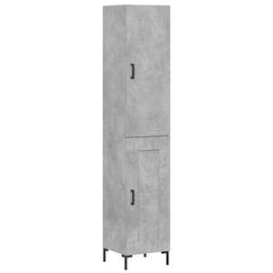 Skříň highboard betonově šedá 34,5x34x180 cm kompozitní dřevo - obrázek 2