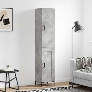 Skříň highboard betonově šedá 34,5x34x180 cm kompozitní dřevo - obrázek 1