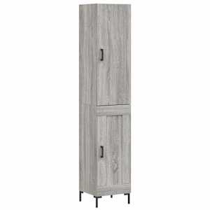 Skříň highboard šedá sonoma 34,5 x 34 x 180 cm kompozitní dřevo - obrázek 2