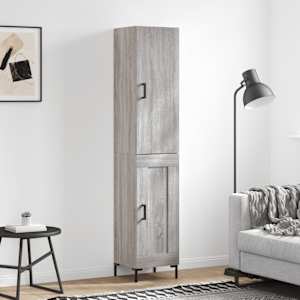 Skříň highboard šedá sonoma 34,5 x 34 x 180 cm kompozitní dřevo - obrázek 1