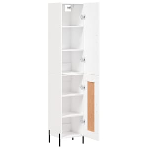 Skříň highboard bílá 34,5 x 34 x 180 cm kompozitní dřevo - obrázek 4