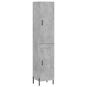 Skříň highboard betonově šedá 34,5x34x180 cm kompozitní dřevo - obrázek 2