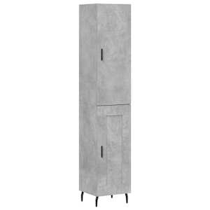 Skříň highboard betonově šedá 34,5x34x180 cm kompozitní dřevo - obrázek 2
