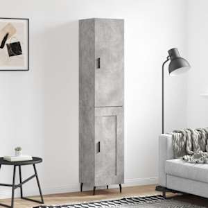 Skříň highboard betonově šedá 34,5x34x180 cm kompozitní dřevo - obrázek 1