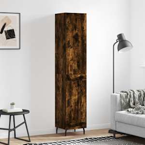 Skříň highboard kouřový dub 34,5 x 34 x 180 cm kompozitní dřevo - obrázek 1