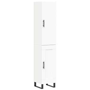 Skříň highboard bílá 34,5 x 34 x 180 cm kompozitní dřevo - obrázek 2
