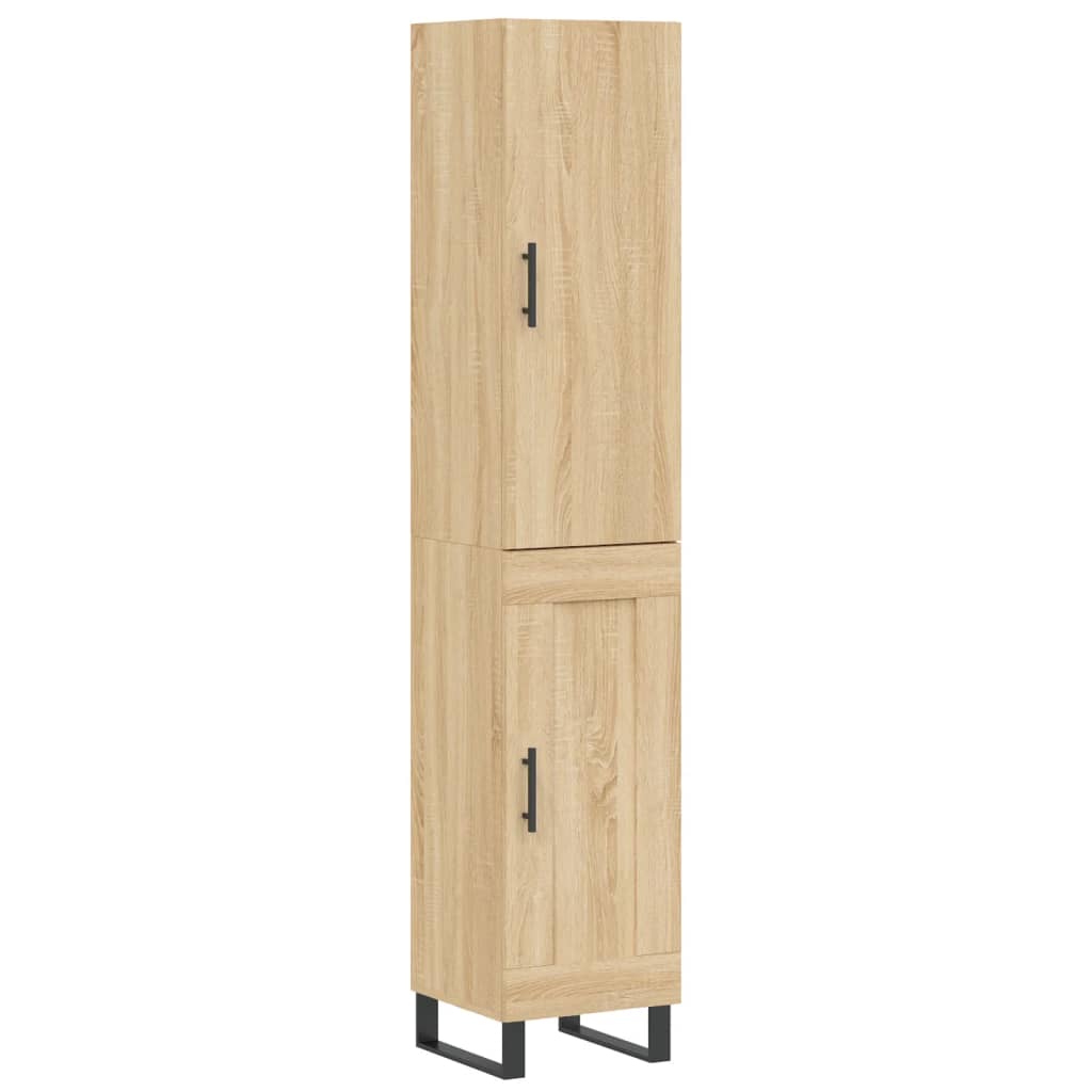 vidaXL Skříň highboard dub sonoma 34,5 x 34 x 180 cm kompozitní dřevo