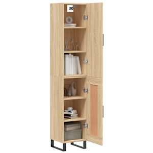 Skříň highboard dub sonoma 34,5 x 34 x 180 cm kompozitní dřevo - obrázek 3