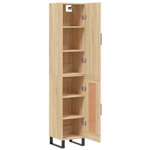 Skříň highboard dub sonoma 34,5 x 34 x 180 cm kompozitní dřevo - obrázek 4