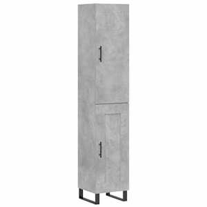Skříň highboard betonově šedá 34,5x34x180 cm kompozitní dřevo - obrázek 2
