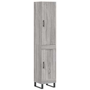 Skříň highboard šedá sonoma 34,5 x 34 x 180 cm kompozitní dřevo - obrázek 2