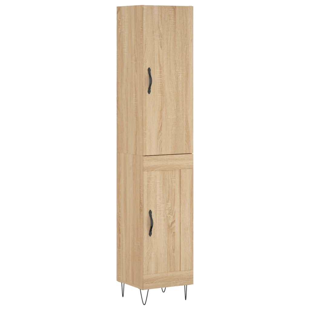 vidaXL Skříň highboard dub sonoma 34,5 x 34 x 180 cm kompozitní dřevo