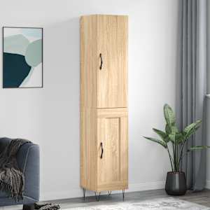 Skříň highboard dub sonoma 34,5 x 34 x 180 cm kompozitní dřevo - obrázek 1