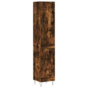 Skříň highboard kouřový dub 34,5 x 34 x 180 cm kompozitní dřevo - obrázek 2