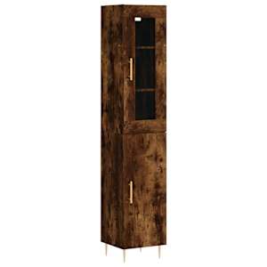 Skříň highboard kouřový dub 34,5 x 34 x 180 cm kompozitní dřevo - obrázek 2