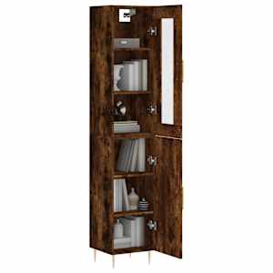 Skříň highboard kouřový dub 34,5 x 34 x 180 cm kompozitní dřevo - obrázek 3